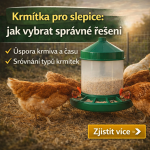 Krmítka pro slepice: jak vybrat správné řešení a ušetřit krmivo i starosti