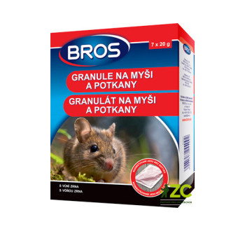 Granule na myši a potkany BROS 140g