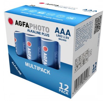 AgfaPhoto Power alkalická baterie LR03/AAA, 12ks