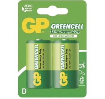 Baterie D (R20) Zn-Cl GP Greencell 2ks