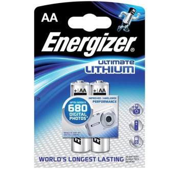 Baterie lithiová AA R6 1,5V ENERGIZER Ultimate 2ks / blistr