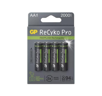 Baterie AA (R6) nabíjecí 1,2V/2000mAh GP ReCyko Pro Photo Flas  4ks