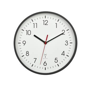 TFA Dostmann 60.3550.01 DCF nástěnné hodiny 24.5 cm x 4.2 cm , černá