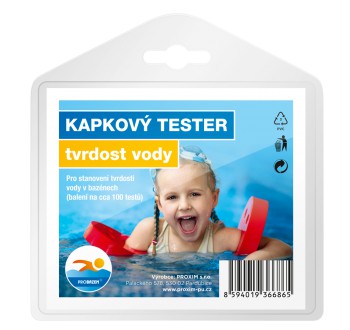 KAPKOVÝ TESTER Tvrdosti vody