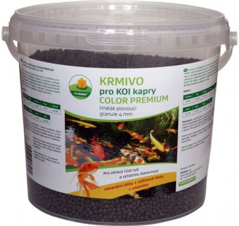 KOI Color Premium 4mm 2 l (krmivo pro podporu barevnosti KOI kaprů 4 mm)