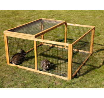Vybeh pro kraliky morcata a jine hlodavce KERBL 116x116x58cm 01