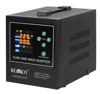 Zdroj záložní KEMOT PROsinus-500-LFP4 12V 230V 500VA 300W