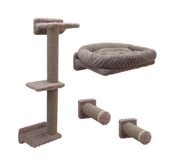 kocici strom na zed kerbl 80919 monte alpi nastenna patra taupe sada 8 ks 1