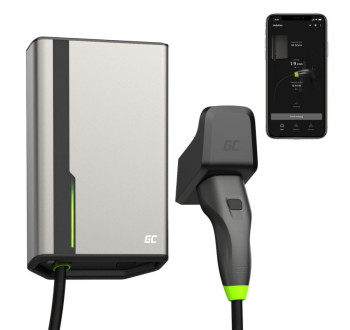 Wallbox pro elektromobily s WIFI a kabelem typu 2 22 kW, Green Cell EVGC021A2275