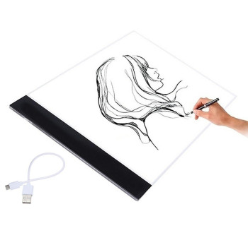 RÝSOVACÍ PRKNO PODSVÍCENÁ LED TABULE OBTISK A4 USB AG633
