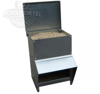 Kovové násypné krmítko AGROFORTEL - 14 kg