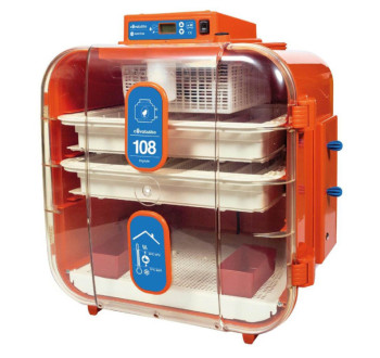 Líheň COVATUTTO 108 Digitale manuale - poloautomatická líheň pro 108 slepičích vajec