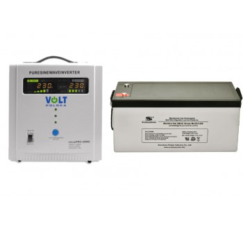 VSelektro Záložní zdroj 1250W, sinusPRO-2000E + AKU 250Ah