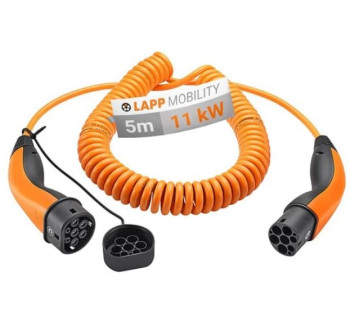 Kabel nabíjecí LAPP 61799 typ 2 11kW 20A 3 fáze 5m pro elektromobil