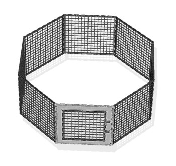 Ohrádka pro domácí mazlíčky Leganest – 8 dílců 40x40 cm, 1x dvířka 30x30 cm