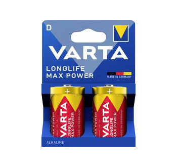 Varta VARTA Longlife Max Power D Blister 2 baterie velké mono D alkalicko-manganová 1.5 V 2 ks