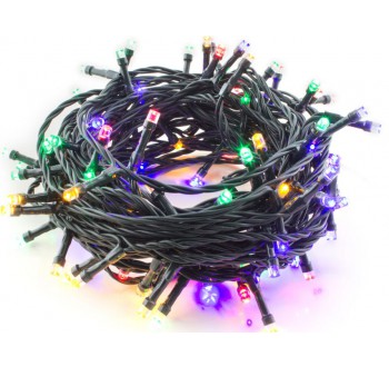 Hütermann 200 vánoční LED řetěz barevný 20m 200LED venkovní