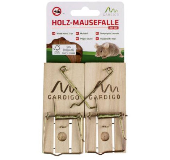 Gardigo Holz Schlagfalle past na myši 2 ks