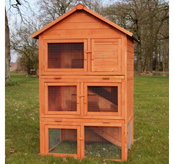 Dřevěná králíkárna SOKOLOV, 1060x865x1600 mm
