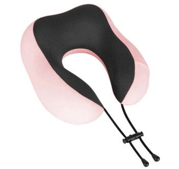 Polštář cestovní REBEL RBA-5003 Memory Pink