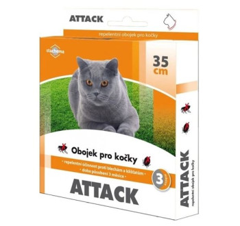 Antiparazitní obojek pro kočky STACHEMA Attack 35cm