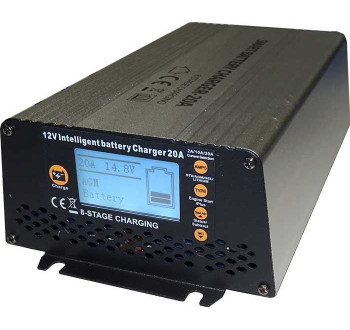 Nabíječka Pb a LiFePO4 akumulátorů BG1220, 12V/20A, s automatikou