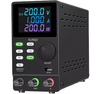 Laboratorní zdroj KUAIQU SPPS2001D 0-200V/0-1A, programovatelný