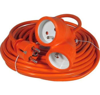 Prodlužovací přívod 10m-2x16A,3x1,5mm2,16A,oranž.