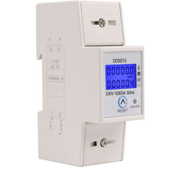 Elektroměr DDS015, 1 fázový na DIN lištu