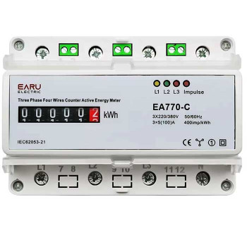 Elektroměr EA770-C 3 fázový analogový na DIN lištu