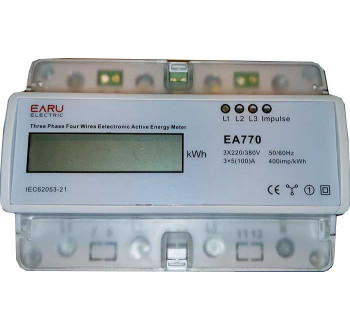 Elektroměr EA770 3 fázový digitální na DIN lištu