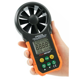 Anemometr, vlhkoměr, teploměr PeakMeter PM6252B, USB
