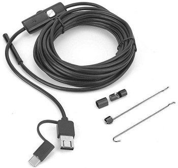 Endoskop - Inspekční kamera Y102, 5,5mm, Micro USB, USB, kabel 5m