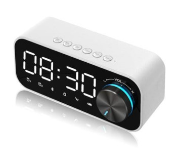 Bluetooth reproduktor B126 s rádiem FM a hodinami (radiobudík)