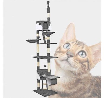 Kočičí škrabadlo W2 - Šedo-bílé