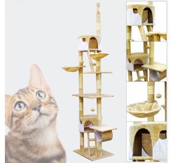 Kočičí škrabadlo W4 - Béžovo-bílé