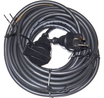 Prodlužovací přívod 10m-spojka,3x1,5mm2,16A, IP44, guma