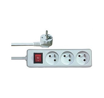Prodlužovací přívod 1,5m-3x10A+vypínač,3x1mm2