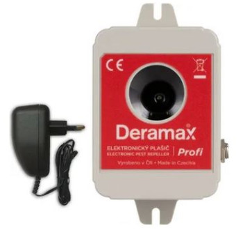 Deramax Profi ultrazvukový odpuzovač kun a hlodavců s adaptérem