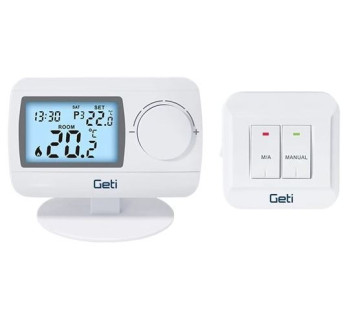 Termostat GETI GRT03 bezdrátový programovatelný 7denní