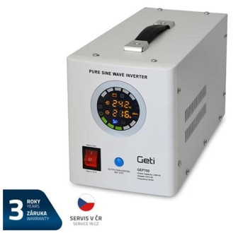 Zdroj záložní GETI GEP700 sinus 700W (1000VA)