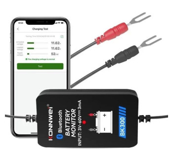 Bluetooth tester baterií KONNWEI BK300 / monitor baterie