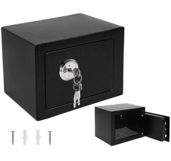 Trezor s mechanickým zámkem 230x170x170mm černá