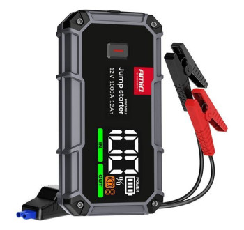 Jump startér 3v1 s LED svítilnou 12V 12Ah 1000A PRO AMIO