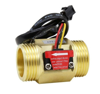 Mosazný průtokoměr YF-B10 1” 2-50L/min