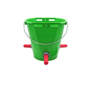 Kbelík napájecí pro telata, plastový 8L - zelený