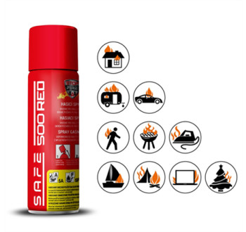 Hasicí sprej SAFE 500 RED 500ml pěnový
