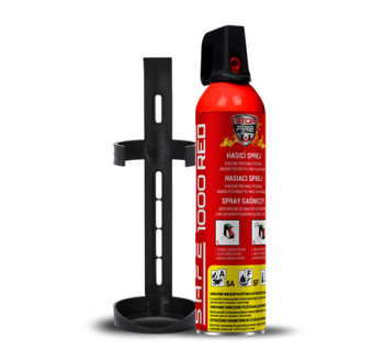 Hasicí sprej SAFE 1000 RED 1000ml pěnový + držák 100C