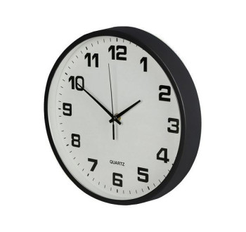 Nástěnné hodiny 25cm, černé