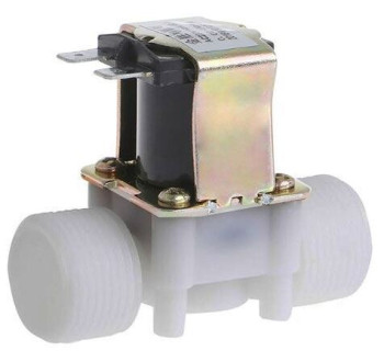 Elektromagnetický ventil 24V na vodu plastový, příruby G3/4”, NC